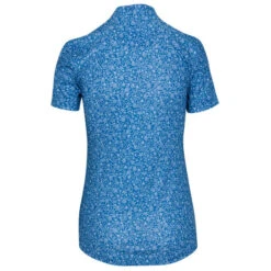 Greg Norman Ladies Microlux ML75 Golf Polo Shirt -Best Golf Shop 416583 Cornflower Greg Norman Ladies Microlux ML75 Golf Polo Shirt 2