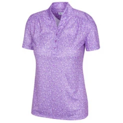 Greg Norman Ladies Microlux ML75 Golf Polo Shirt -Best Golf Shop 416583 Iris Greg Norman Ladies Microlux ML75 Golf Polo Shirt 1