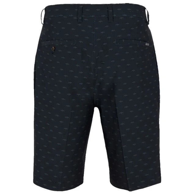 Greg Norman Men's Microlux Hybrid Shark Print Golf Shorts Greg Norman Men's Microlux Hybrid Shark Print Golf Shorts -Best Golf Shop 416637 Black Greg Norman Mens Microlux Hybrid Shark Print Golf Shorts 2