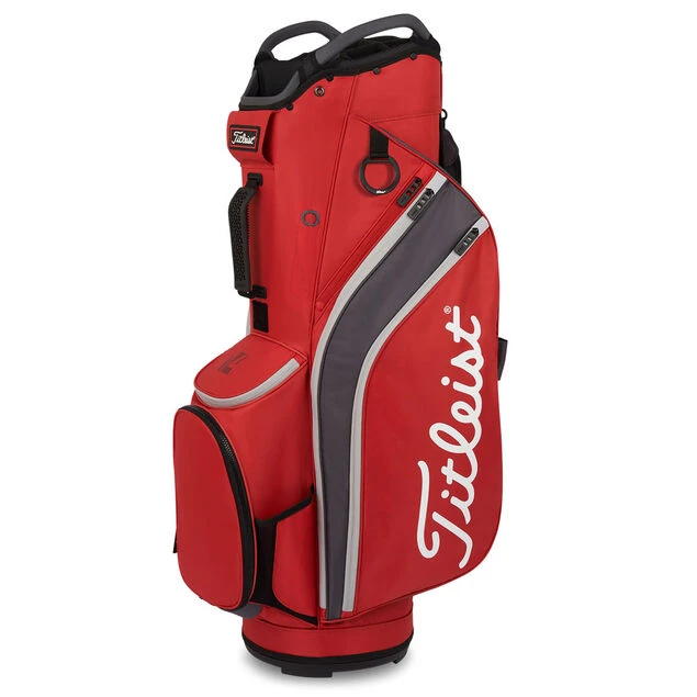 Titleist 14 Golf Cart Bag Titleist 14 Golf Cart Bag -Best Golf Shop 418254 DarkRed Graphite Grey Titleist 14 Golf Cart Bag 1
